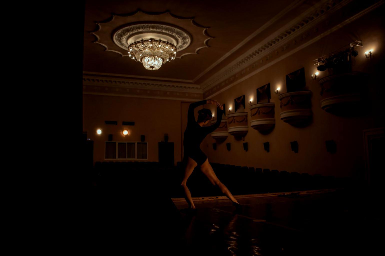 Dance studio space with proper flooring and preparation area